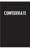 Confederate: Simple Blank Lined Notebook Journal