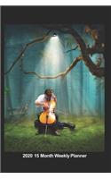 Plan On It 2020 Weekly Calendar Planner - Cello Player Music Of The Forest: January 2020 thru March 2021 15 Month Dated Agenda Notebook
