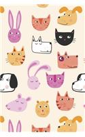 All the Pets: A Blank Sheet Music Notebook with Cute Animals