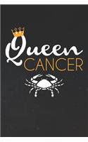 Cancer Notebook 'Queen Cancer' - Zodiac Diary - Horoscope Journal - Cancer Gifts for Her