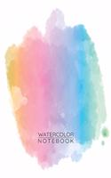 Rainbow Colors Watercolor Notebook - Sketch Book for Drawing Painting Writing - Rainbow Colors Watercolor Journal - Rainbow Colors Diary: Medium College-Ruled Journey Diary, 110 page, Lined, 6x9 (15.2 x 22.9 cm)