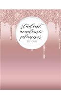 Student Academic Planner 2019-2086: Faux Glitter Drip Dripping Glam - Student Homework Assignment Planner - Calendar - Organizer - To-Do List - Notes - Class Schedule - Teens Girls Kid