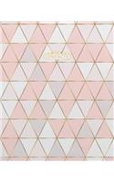 Contacts: Geometric Cover Design 7.5x9.25 Inches Alphabetical Organizer Journal for Recording Contact Names, Addresses, Phone Numbers, Emails and Birthdays