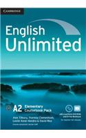 English Unlimited Elementary Coursebook with e-Portfolio and Online Workbook Pack