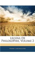 Leçons de Philosophie, Volume 2