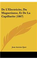 De L'Electricite, Du Magnetisme, Et De La Capillarite (1867)