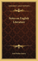 Notes on English Literature