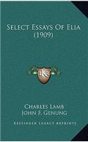 Select Essays Of Elia (1909)