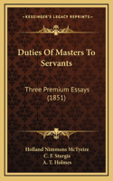 Duties Of Masters To Servants