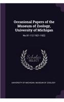 Occasional Papers of the Museum of Zoology, University of Michigan