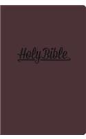 KJV, Reference Bible, Compact, Large Print, Imitation Leather, Burgundy, Red Letter Edition