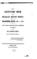 Das kaiserliche Buch des Markgrafen Albrecht Achilles