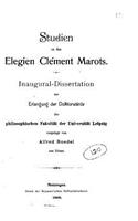 Studien zu den Elegien Clément Marots: (German)
