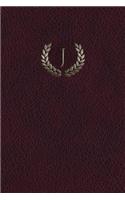 Monogram "j" Grid Notebook: 150 Page Journal Notebook Sketchbook