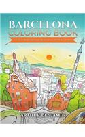 Barcelona Coloring Book: Color Barcelona's Beautiful Attractions