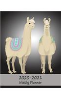 2020 - 2021 Weekly Planner: Two-Year Diary & Notebook with To Do List - Two Llama / Alpaca Black(4 Weekly Two-Year Planners - Llama & Alpaca)