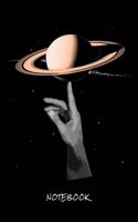 Notebook: Fantasy - Saturn - Journal for writing I Composition Book I Blank paper with integrated page numbers l Narrow Ruled I Diary I 120 Pages I "6x9" I A5
