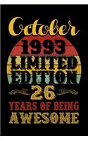 October 1993 Limited Edition 26 Years Of Being Awesome