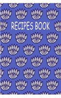 Recipes Book: Recipe Book Journal to Write In Favorite Recipes and Meals. Bohemian evil eye Cookbook(1 Evil Eye Cover)