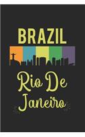 Brazil Rio De Janeiro: Calendar, weekly planner, diary, notebook, book 105 pages in softcover. One week on one double page. For all appointments, notes and tasks that you 