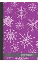 purple snowflakes