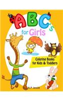 Abc's for Girls Coloring Books for Kids & Toddlers