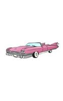 Pink Cadillac: Journal with 100 Lined Pages Featuring Cadillac Car on the Cover (Pink Dreams Collection Book 16)