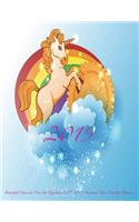2019 Beautiful Unicorn Over the Rainbow 2018-2019 Academic Year Monthly Planner: July 2018 To December 2019 Weekly and Monthly Large 8.5x11 Organizer with Motivational Quotes(21 2019 Motivational Quotes Calendars)