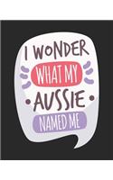 I Wonder What My Aussie Named Me: Funny 2019 Planner for Australian Shepherd Dad or Mom