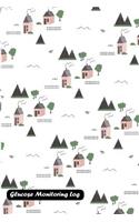 Glucose Monitoring Log: Scandinavian background cover