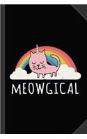 Cats Are Meowgical Journal Notebook: Blank Lined Ruled for Writing 6x9 120 Pages