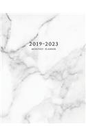 2019-2023 Monthly Planner: Five Year Planner 8.5 x 11 (Marble Planner Volume 5)