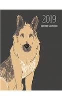 2019 German Shepherd: Dated Weekly Planner with to Do Notes & Dog Quotes - German Shepherd