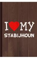 I Love My Stabijhoun Dog Breed Journal Notebook