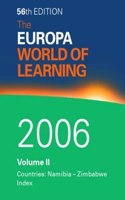 The World of Learning 2006 Volume 2