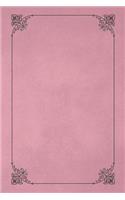 Pale Pink 101 - Blank Notebook with Fleur de Lis Corners: Soft Cover, 6 x 9 Journal, 101 Pages