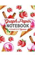 Graph Paper Notebook: (Graph Paper Notebook: 1/4 Inch Squares No Border)