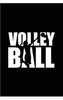 Volleyball: Blank Lined Journal Notebook V1