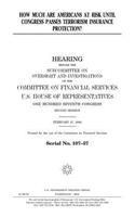 How much are Americans at risk until Congress passes terrorism insurance protection?