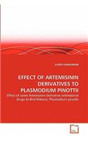 Effect of Artemisinin Derivatives to Plasmodium Pinottii
