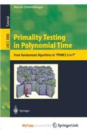 Primality Testing in Polynomial Time