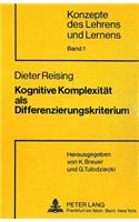 Kognitive Komplexitaet als Differenzierungskriterium