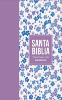 Biblia Rvr 1960 Compacta Símil Piel Flores Lila Claro (Bible Rvr 1960 Compact Size Leatherlike Light Lilac Flowers(spanish Edition)