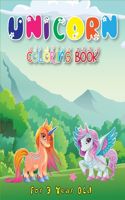 Unicorn Coloring Book for 3 Year Old