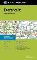 Rand McNally Folded Map: Detroit and Southeastern Michigan Regional Map