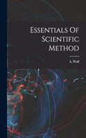 Essentials Of Scientific Method