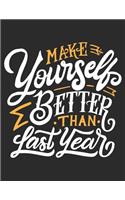 Make yourself better than last Year