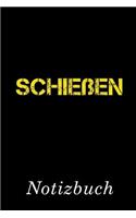 Schießen Notizbuch