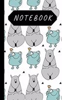 Notebook: Cute Frog and Bear, Lined 120 Pages Writing Notes, Children's Journal Boys and Girls