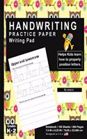 Handwriting Practice Paper Writing Pad: Owl Art Print (9) - Kids Primary Journal Writing Tablet Notebook - For Learning Upper & Lowercase Alphabet ABC's - For Home & School [Classic]